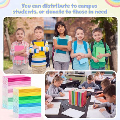 Handepo 100 Pack A5 Composition Notebooks Bulk 5"x8" Notebooks Fantastic - color: Fantastic, size: A5