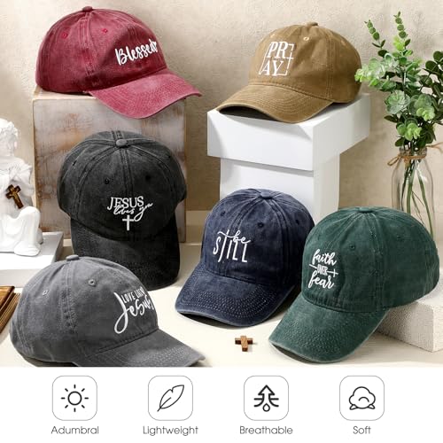 6/12 Pack Christian Hats Bulk for Men Women - style: Christain