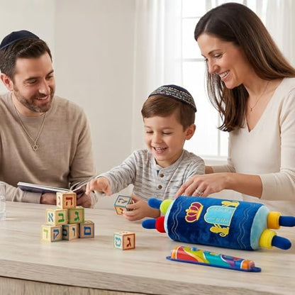 Rite Lite My Soft Torah Plush Toy Shabbat Gifts Educational Judaica Shabbos Hebrew Simchat Jewish Gifts Fun & Educational Party Favors | Ideal for Play, Learning, & Celebrating Jewish Traditions 16"H - size: Large