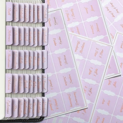 Mr. Pen- Bible Tabs, 75 pcs, Soft Pink, Bronze Foil Lettering, Laminated Bible Tabs for Women and Men - color: Baby Pink