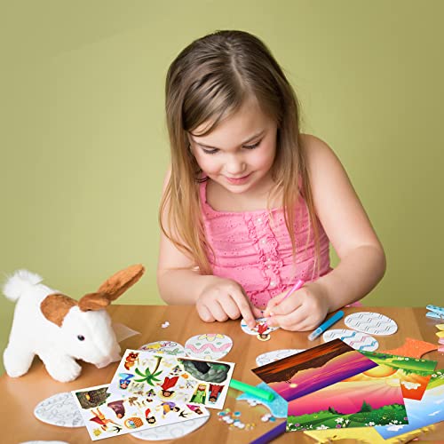 Outus 32 Set Make an Easter He Lives Scenes Craft Kit Religious Resurrection DIY Stickers He is Risen Scene Sunday Craft for Party Game Classroom Activities Christian Art DIY Project Supplies