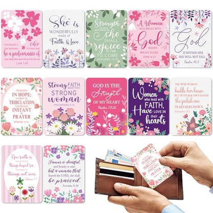 60 Pcs Faith Prayer Card for Women Bulk Christian Prayer Cards - color: Christian Women