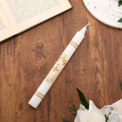 Baptism Candle, Baptismal Candles for Boys Girls, Catholic Gift - color: Baptism
