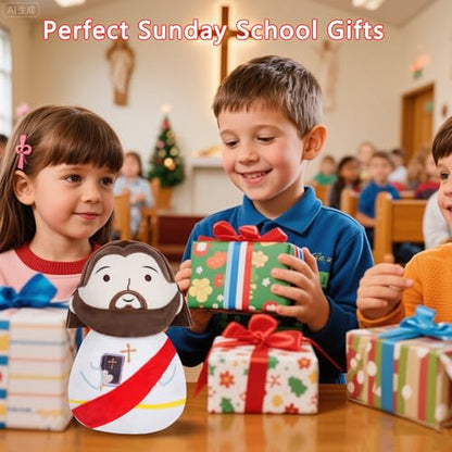 Jesus Plush Doll Bible Stuffed - First Communion Stuffed Animal Jesus Perfect for Kids and Adults Ideal Prayer Gift Religious Keepsake Red 11 Inch - style: Red Jesus Doll