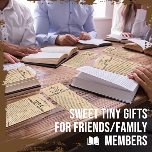Motiskyy 100 Pcs Bible Emergency Numbers Bookmark Gift