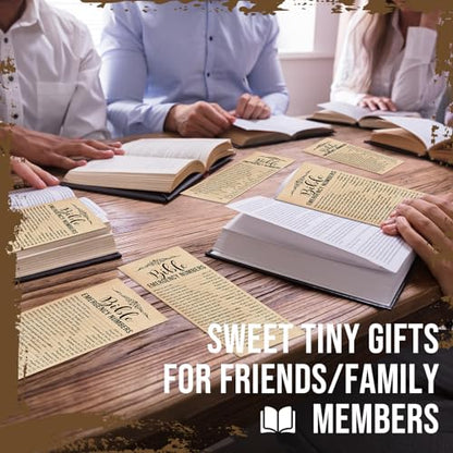 Motiskyy 100 Pcs Bible Emergency Numbers Bookmark Gift