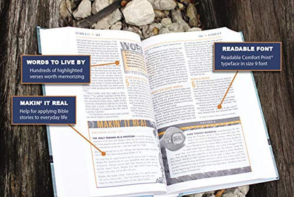 NIV, Boys' Bible, Leathersoft, Brown Camo, Comfort Print: A Foundation for Lifelong Faith and Learning for Boys Ages 8-12
