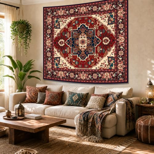 Apdidl Boho Mandala Tapestry for Bedroom, Hippie Indian Art Wall Tapestries - color: C-Mandala Tapestry, size: 60"L x 51"W