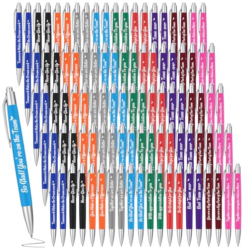 Gueevin 200 Pcs Inspirational Pens Employee Gift, Team - style: Team