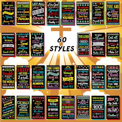 Estune 240 Pcs Bible Verse Cards bulk with Full Scripture, Vivid Style - style: Vivid Style