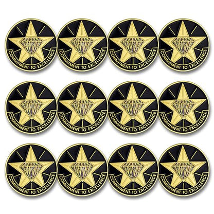 SHOP AWARDS AND GIFTS Star Performer Lapel Pins for Students, Appreciation, Reward, School, Employee Recognition, Bulk Pack of 12, Poly Bagged, 3/4 Inch