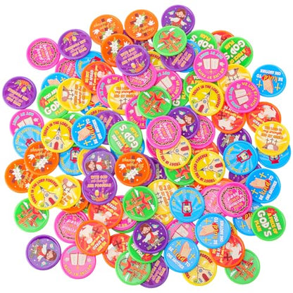 Eersida 120 Pcs Christian Coins Bulk Bible Verse Jesus Tokens, Novel - style: Novel