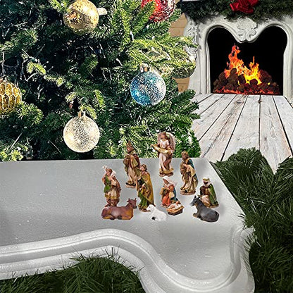 Kurt Adler Nativity Set with 11 Figures, 6"