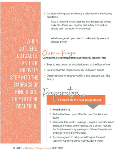 Luke Bible Study Guide plus Streaming Video: Gut-Level Compassion (Beautiful Word Bible Studies)