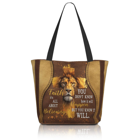 Bible Tote Bags for Women Church Shoulder Bags with zipper Aeathetic Christian Religious Gifts for Women - color: Christian 01