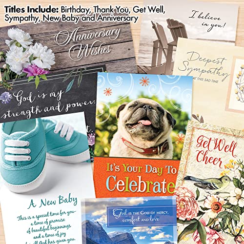 Faithfully Yours Designer Greetings Inspirational Boxed Card 50 Pack