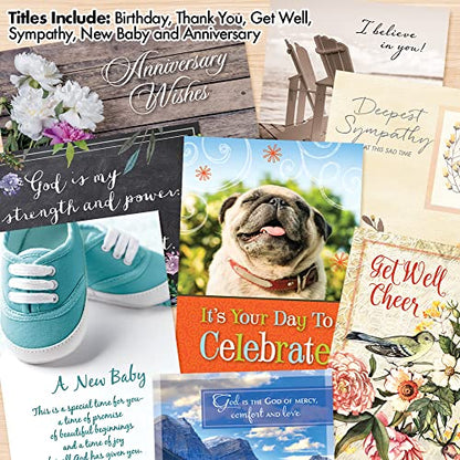 Faithfully Yours Designer Greetings Inspirational Boxed Card 50 Pack