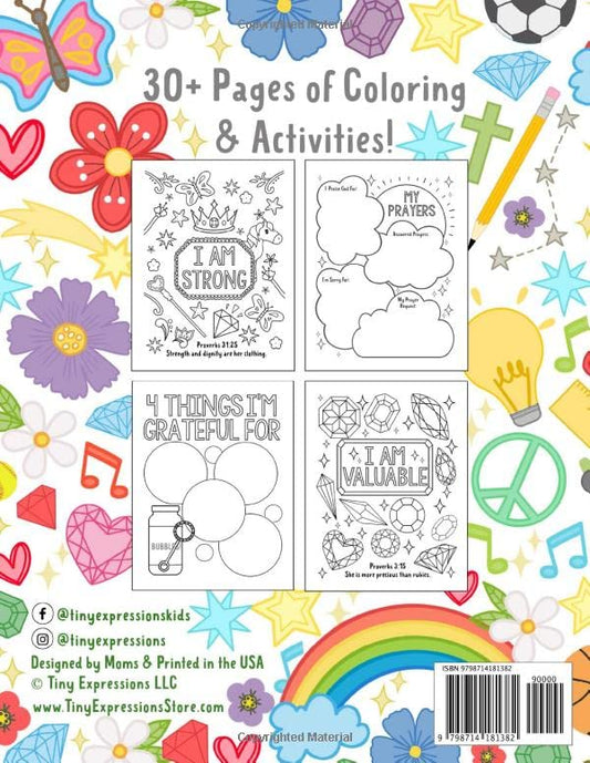 A Coloring & Activity Book for Girls: God Made Me Special!: 30 Pages of Bible Verses and Christian Images for Kids to Color