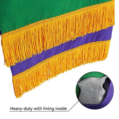 GraduatePro Set of 3 Reversible Parament Set Light Green Purple with Embroidered Cross IHS - color: Parament Set-light Green/Purple