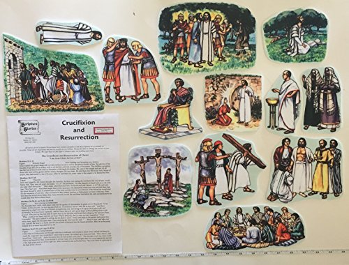 Crucifixion and Resurrection of Jesus Felt Figures Flannel Board Bible Stories PRECUT