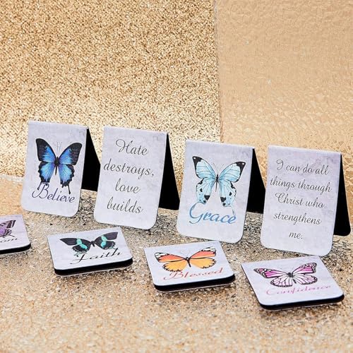 Zonon 12 Pcs Bible Verse Magnetic Bookmarks Christian Scripture Markers