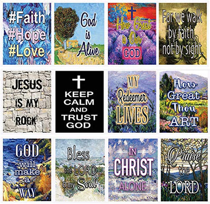 NewEights Christian Bible Verses Scriptures Planner Stickers (20 Sheets)