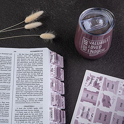 DiverseBee Laminated Bible Tabs for Women and Men (Amethyst) - color: Amethyst