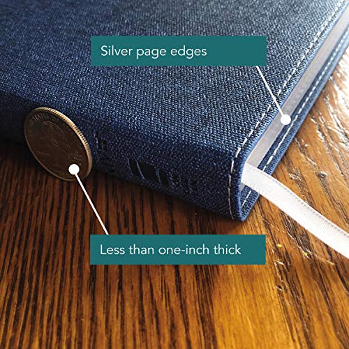 NIV, Bible for Teens, Thinline Edition, Leathersoft, Blue, Red Letter, Comfort Print