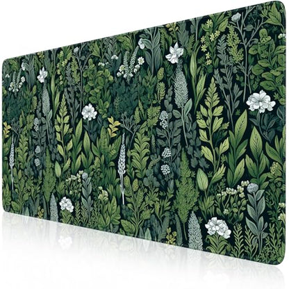 iCasso Desk Mat, Big Desk Pad,XXL Gaming Mouse Pad, Dark Green - color: A-green Grass