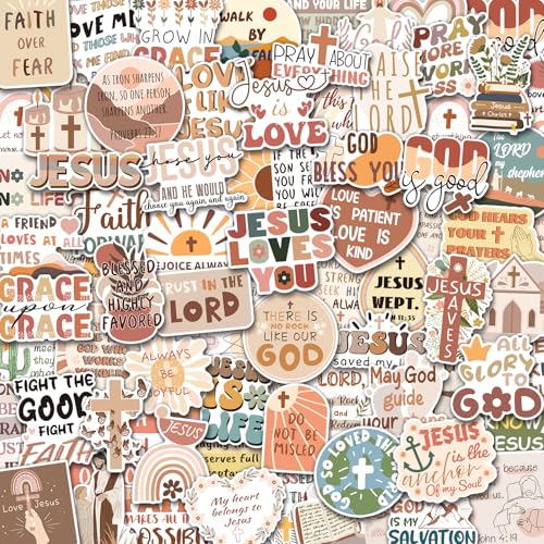 SigyoJeom 200PCS Christian Stickers, Boho Bible Verse & Jesus Faith Decals
