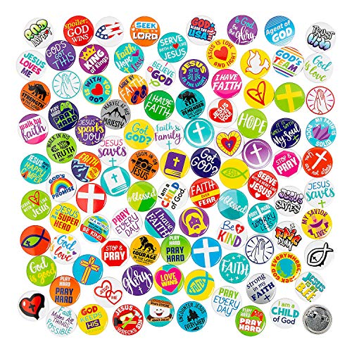 Fun Express Christian Pins Bulk 200 Piece