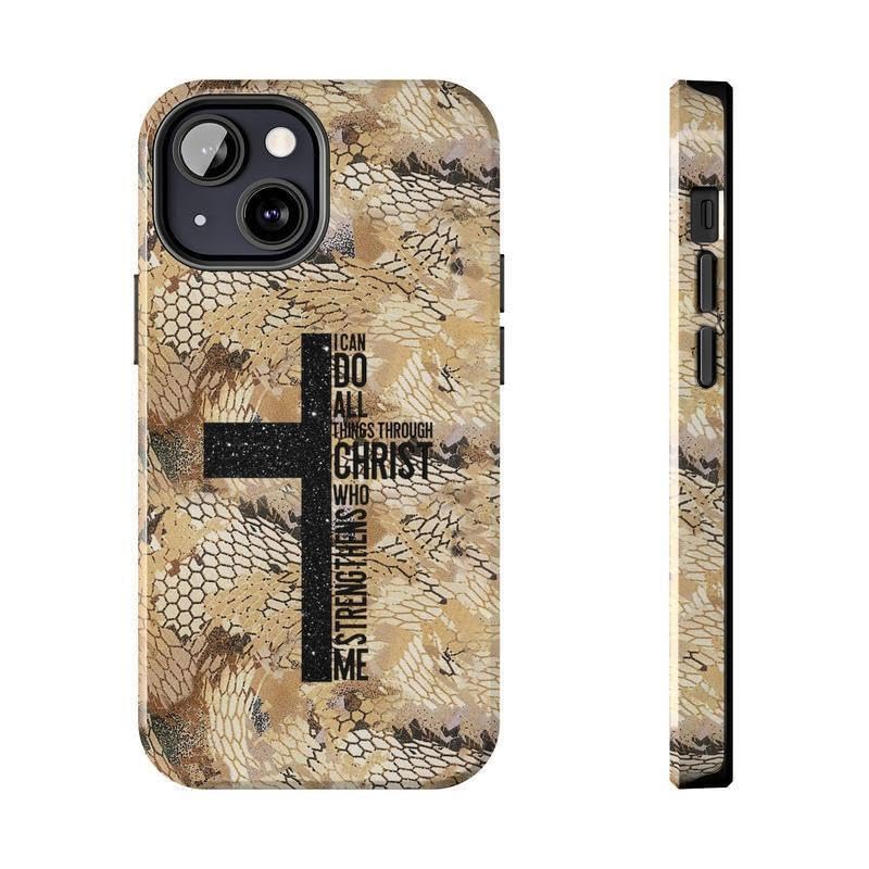 Christian Camo Cross Phone Case for iPhone 12 Pro Max, Mixed Color-3 - color: Mixed Color-3