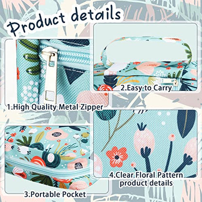 Laumoi Bible Cover Case for Women 10'' Flower Bible Holder Case Large Religious Carrying Bag for Women Study Christian Book Gift (More Flower) - style: More Flower