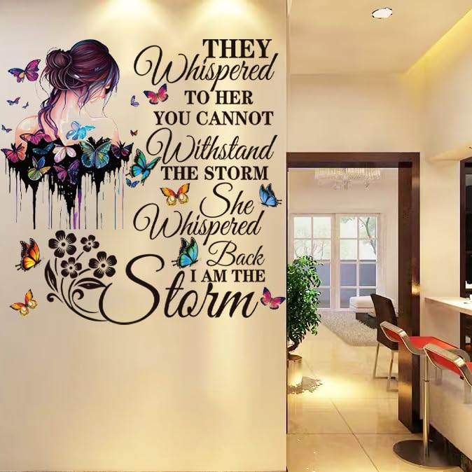 Vinyl Wall Decals Inspirational Quotes Wall Decals Peel and Stick Vinyl Motivational Wall Stickers Positive Lettering Wall Sticker for Living Room Bedroom - color: Inspirational 2