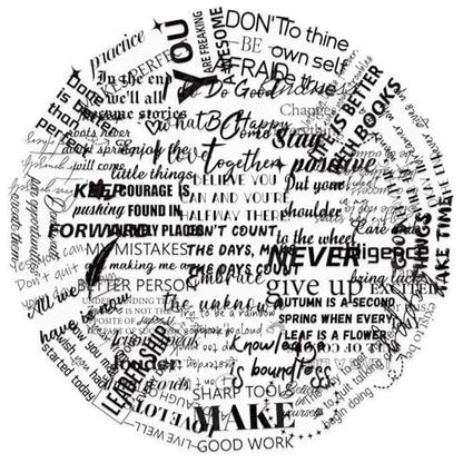50PCS Transparent Inspirational Stickers, Black Quote Stickers - style: PET Black