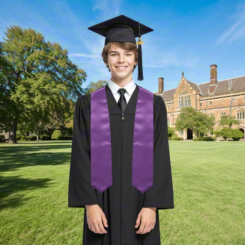 Newrara Graduation Stole - color: Purple
