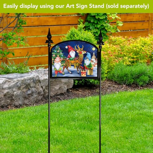 Briarwood Lane Christmas Art Sign 8.25x10.25 Happy Holiday Gnomes - color: Happy Holiday