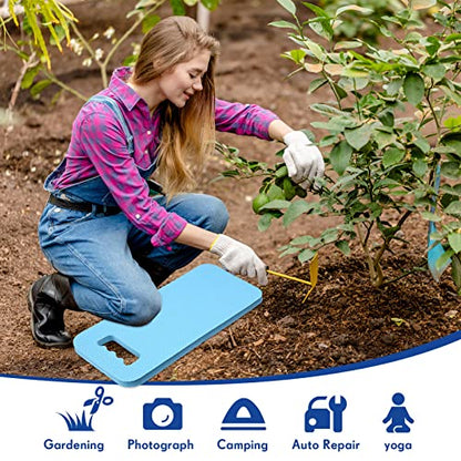 Riakrum 20 Pcs Garden Kneeling Pad Garden Knee Pad Thick Foam Knee Mat Waterproof Cushion for Kneeling Multi Functional and Church Kneeler for Praying, Baby Bath, Yoga, 15.4 x 6.7 Inch (Blue) - color: Blue