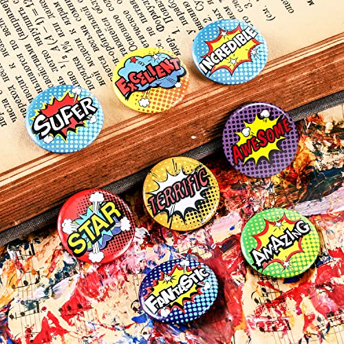 WILLBOND 96 Pieces Recognition Pins Mini Button Pins Button Badge, 8 Styles