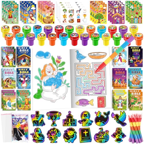 BenLouis Christian Party Favors Prizes Bulk for Kids（12set Christian） - style: Christian