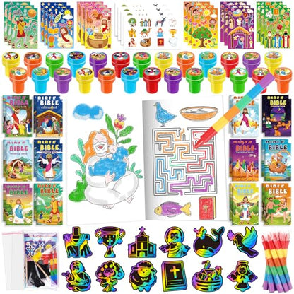 BenLouis Christian Party Favors Prizes Bulk for Kids（12set Christian） - style: Christian