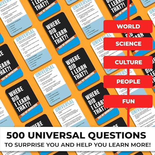 Trivia Card Games for Adults — Family Board Games for Teens and Adults - color: 1. Universal