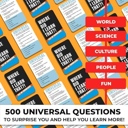 Trivia Card Games for Adults — Family Board Games for Teens and Adults - color: 1. Universal