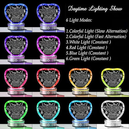 Qianwei Easter Gifts for Girls Women - Catholic Crystal Gifts for Women Girls - Confirmation First Communion Baptism Religious Christian Engraved Gift - color: Easter Gifts-heart