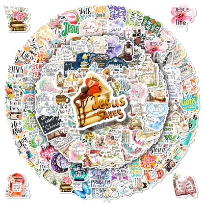 Inspirational Stickers:Motivational Quote Stickers Pack for Adults Teens Kids Students Teachers, (150PCS Bible Verse Stickers, 1)