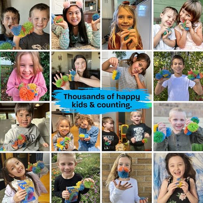 Stocking Stuffers & Sensory Toys for Kids 20 Pack - Boo Basket Stuffers For Kids Ages 4 5 6 7 8 9 Year Old Gift Idea - Best Birthday Toddler Gifts for Boys & Girls - Monkey Pom Balls Fidget Toys Party - style: 20 Pack