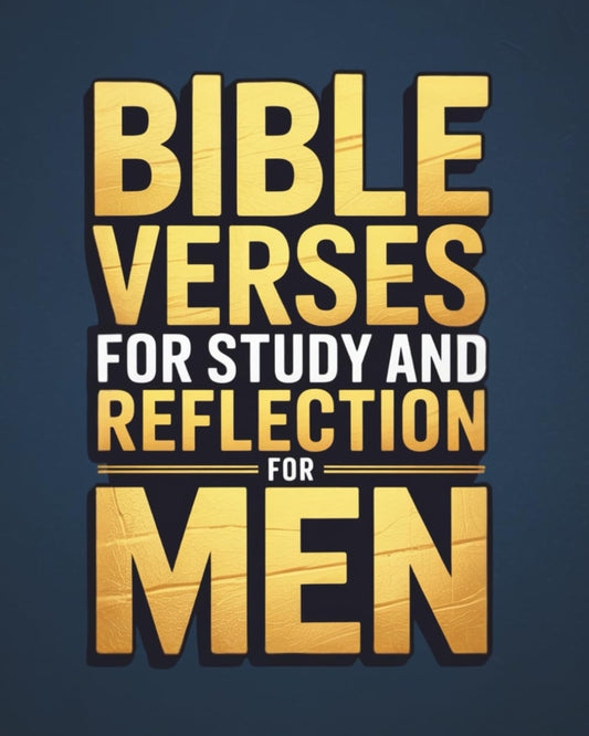 Bible Verses for Study and Reflection for Men: Guided Journal for Faith-Building with 35 Scriptures, Full Color Templates, Prayer and Encouragement Prompts