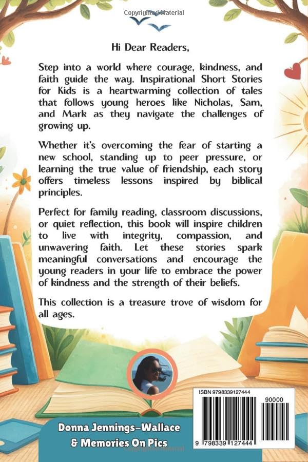 Inspirational Short Stories for Kids: Short Stories with Bible Verses for Children | Courage, Kindness and Faith