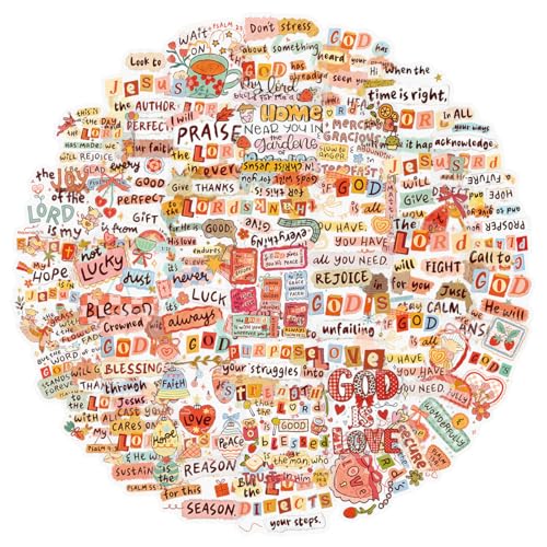 50 Pcs Christian Bible Verse Stickers, Inspirational Faith Quote PET Stickers, Waterproof Clear Vinyl Stickers for Journals, Planners, Scrapbooking, Religious Gifts (Christian Bible) - color: Christian Bible