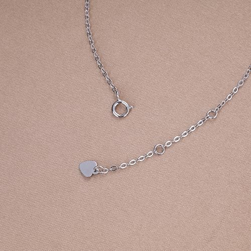 GAVU 925 Sterling Silver Small Cross Charm Bracelet for Women - color: Silver